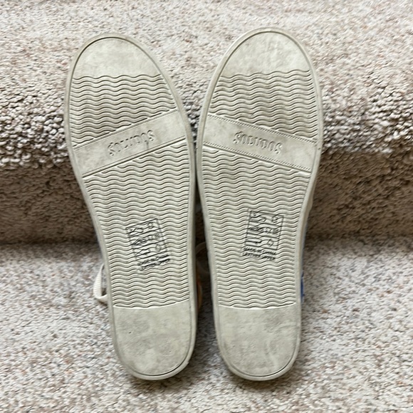 Kids White Sneakers with Blue and Orange Accents - Picture 6 of 6